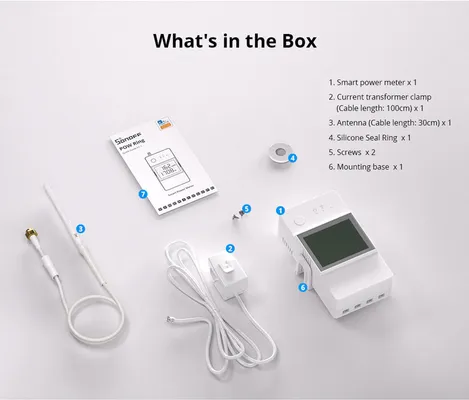 SONOFF smart μετρητής κατανάλωσης ρεύματος POWCT, WiFi, 100A