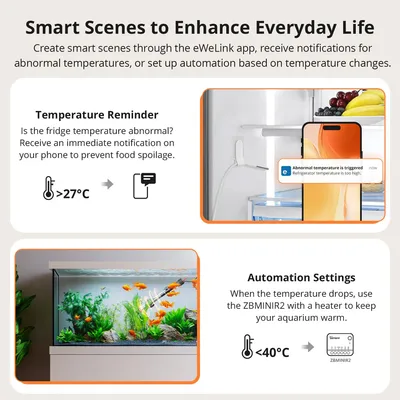 SONOFF smart θερμόμετρο SNZB-02LD, έως 115 °C, ZigBee 3.0, λευκό