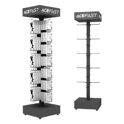 Stand Acefast Επιδαπέδιο MT01 (40 x 40 x 155 εκ.) με Θέσεις Γάντζων για 30 τεμάχια και Δυνατότητα Περιστροφής
