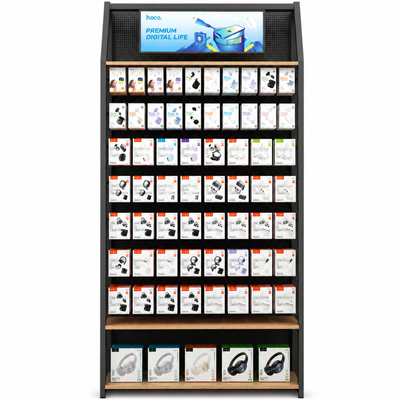 Stand Hoco Επιδαπέδιο GH01G (120x30x240cm) 80 Γάντζων + 1 Ράφι