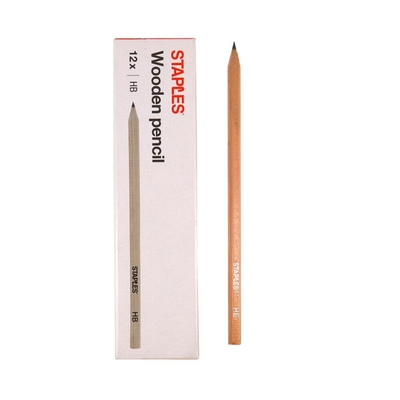 Staples 2650 Pencil Unvarnished HB (Box 12) (2650686) (STP2650686)