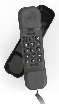 Σταθερό Ψηφιακό Τηλέφωνο Alcatel T16 με Αναγνώριση Κλήσης Επανάκληση και Ρύθμιση Έντασης Μαύρο