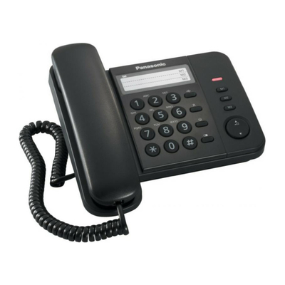 Σταθερό Ψηφιακό Τηλέφωνο Panasonic KX-TS520EX2B Μαύρο