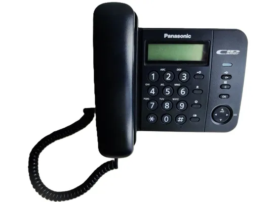 Σταθερό Ψηφιακό Τηλέφωνο Panasonic KX-TS560EX2B Μαύρο