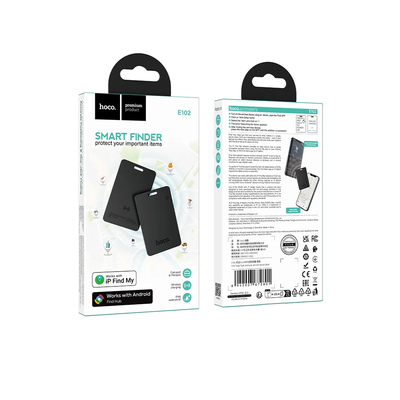 Συσκευή Εντοπισμού Hoco E102 Nida Ultra Slim για iOS και Android Συμβατό με Apple Find My Network και Google Find My Device
