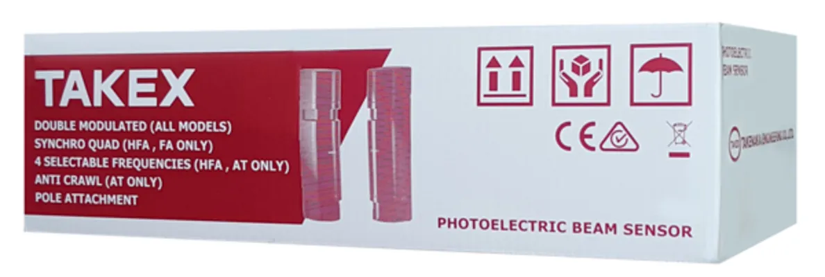 TAKEX φωτοηλεκτρικός ανιχνευτής 4 δεσμών PB-IN-100HFA, εμβέλεια 100m