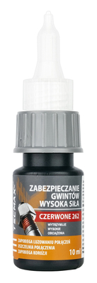 TECMAXX κόλλα Threadlock 14-036, υψηλής αντοχής, 10ml, κόκκινη