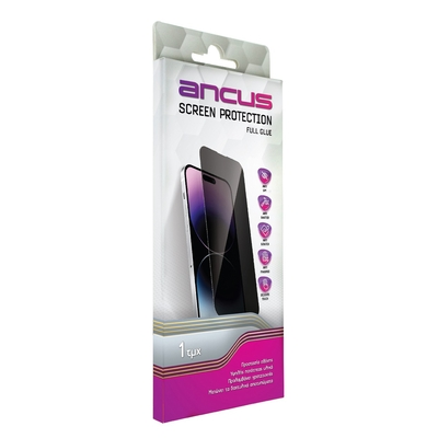 Tempered Glass Ancus Privacy 30 Μοίρες Protection Full Face 3D για Apple iPhone 16 Plus 15 Plus