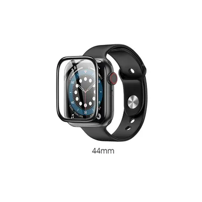 Tempered Glass Hoco A29 0.33mm 9H 3D Hot bending 44mm για iWatch Series4 5 6 SE Μαύρο
