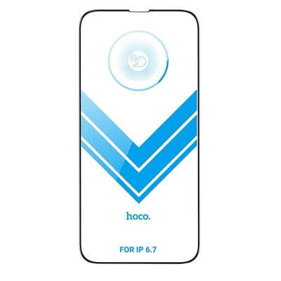 Tempered Glass Hoco A33 9Η Full Screen Protection 0.33mm Apple iPhone 14 Plus 13 Pro Max με Οδηγό Εύκολης Τοποθέτησης