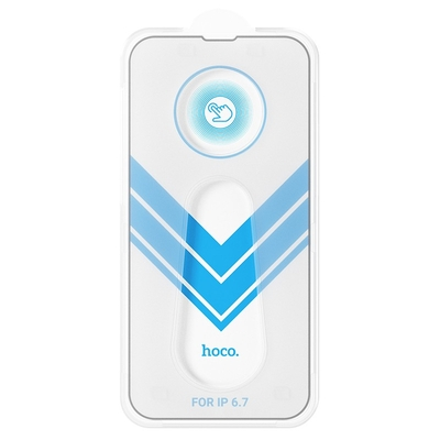 Tempered Glass Hoco A33 9Η Full Screen Protection 0.33mm Apple iPhone 14 Plus 13 Pro Max με Οδηγό Εύκολης Τοποθέτησης