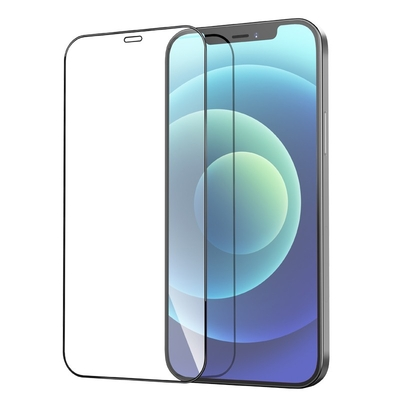 Tempered Glass Hoco G8 3D Full Screen Fine Edge Anti-Fall για Apple iPhone 12 Mini Μαύρο Σετ 10τεμ.