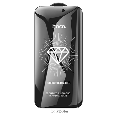 Tempered Glass Hoco Premium Series A37 Plus 120CC Large Arc Edges 28° Privacy Angle 3D Anti-Static για Apple iPhone 16 Plus 15 Plus