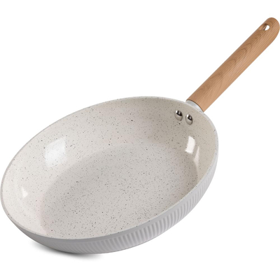 Τηγάνι Κεραμικό Αντικολλητικό 28cm CERAMIC Lamart LT1316 Λευκό