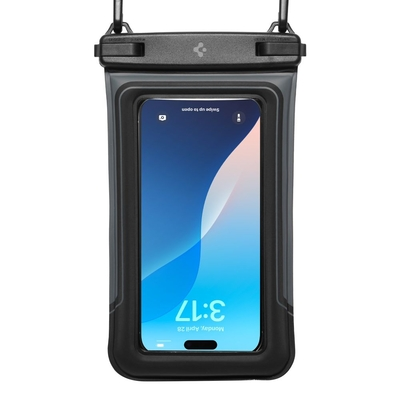 Θήκη Αδιάβροχη Spigen A611P IPX8 Floating Universal Διαστάσεις 13.3cm x 22.5cm 2 τεμαχίων  Ματ Μαύρη