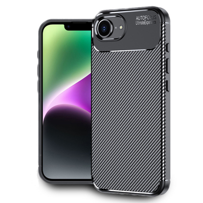 Θήκη Ancus AutoFocus Carbon Fiber για Apple iPhone 16e iPhone 17e Μαύρη