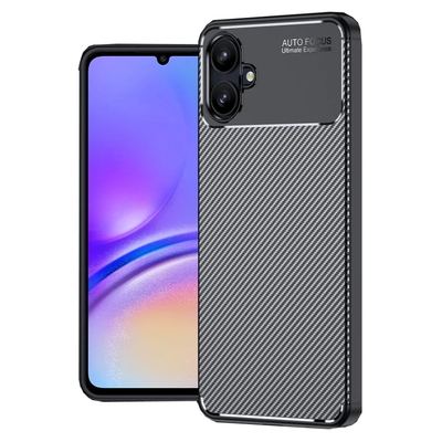 Θήκη Ancus AutoFocus Carbon Fiber για Samsung Galaxy A07 4G A07s 4G Μαύρη