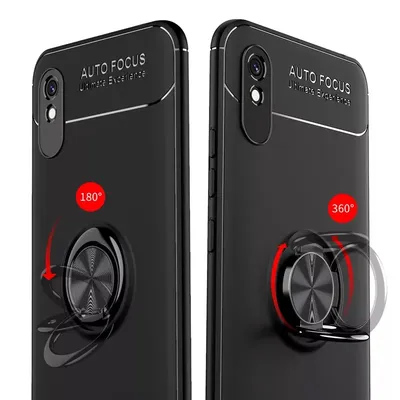 Θήκη Ancus Autofocus Shock Proof με Ring Holder για Xiaomi Redmi 9A / 9AT  Μαύρο