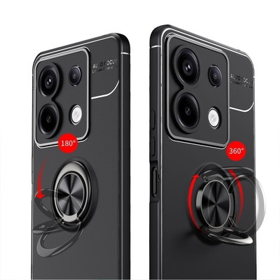 Θήκη Ancus AutoFocus Shock Proof με Ring Holder για Xiaomi Redmi Note 13 Pro 5G Redmi Note 14s Poco M6 Pro Μαύρη