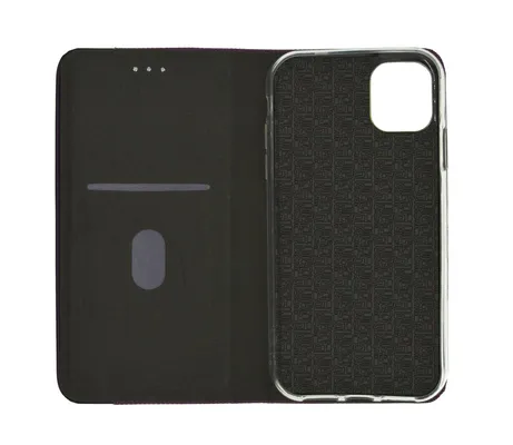 Θήκη Book Ancus Magnetic Canvas για Apple iPhone 11 Pro Max TPU Μωβ