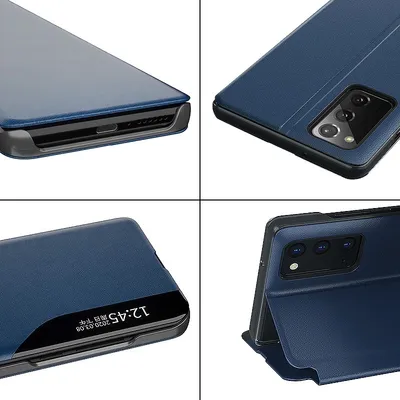 Θήκη Book Ancus Smart Flip για Samsung SM-S906 Galaxy S22+ 5G TPU Μπλε