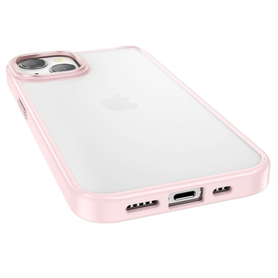 Θήκη Hoco Golden Shield Frosted Protective για Apple iPhone 14 Plus Ροζ