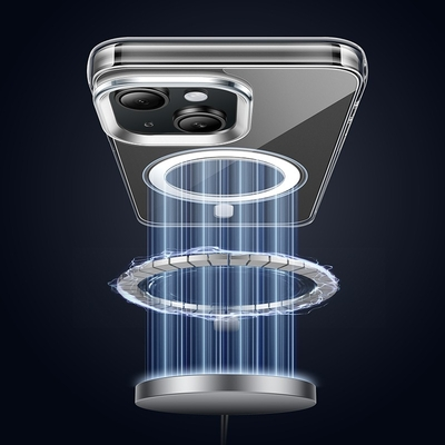 Θήκη Hoco Premium Series Transparent AS3 Magnetic Mag-charge για Apple iPhone 15 Διάφανη