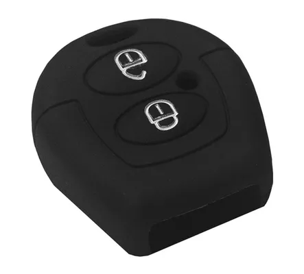 Θήκη κλειδιού για αυτοκίνητα Volkswagen 1001-08, εύκαμπτη, μαύρη