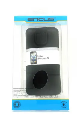 Θήκη Protect Ancus για Apple iPhone SE 5 5S 5C Nokia 105 TA-1174 και Huawei Y360 Δέρμα Μαύρη