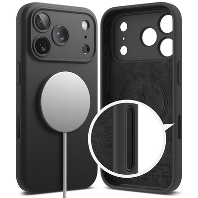 Θήκη Ringke Silicone Magsafe για Apple iPhone 17 Pro iPhone 18 Pro Μαύρη