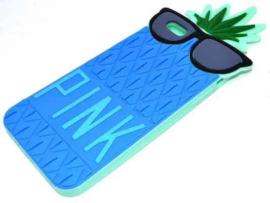 Θήκη Σιλικόνης Ancus Pineapple για Apple iPhone 6 Plus/6S Plus Μπλε
