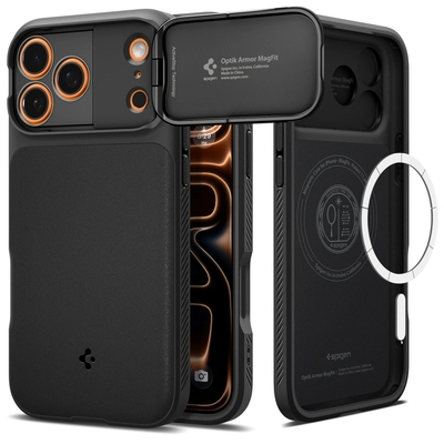 Θήκη Spigen Optik Armor Magsafe για Apple iPhone 17 Pro Max iPhone 18 Pro Max Μαύρη