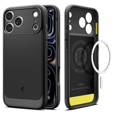 Θήκη Spigen Rugged Armor Magsafe για Apple iPhone 17 Pro iPhone 18 Pro Ματ Μαύρη