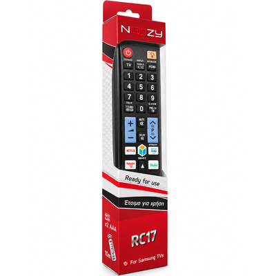 Τηλεχειριστήριο Noozy RC17 για Τηλεοράσεις Samsung, LG Άμεσης Αντικατάστασης χωρίς Προγραμματισμό με Φωτιζόμενο Πληκτρολόγιο