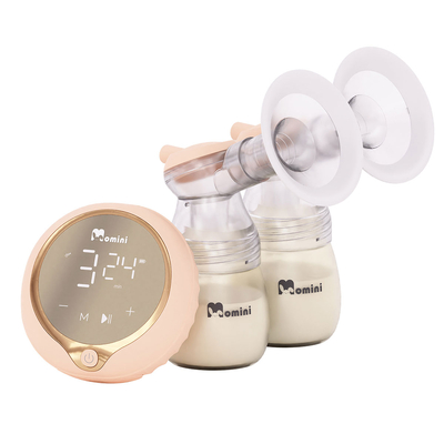 MOMINI Δύο Ψηφιακά Επαναφορτιζόμενα Θήλαστρα 4 λειτουργιών, 180 ml