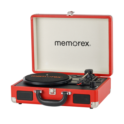 MEMOREX Πικάπ Βινυλίου Φορητό με Βαλίτσα & Ενσωματωμένο Ηχείο