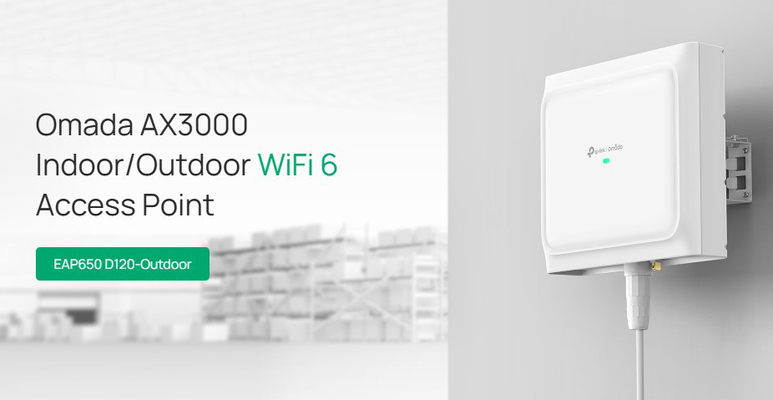 TP-LINK access point EAP650 D120-Outdoor, WiFi 6, 3000Mbps AX3000, Mesh, V1.0