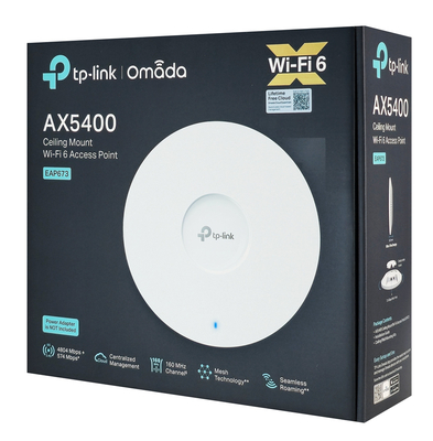 TP-LINK access point EAP673, οροφής, WiFi 6, 5400Mbps AX5400, Mesh, V1.0