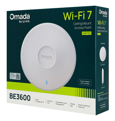 TP-LINK access point EAP723, οροφής, WiFi 7, 3600Mbps BE3600, Mesh, V2.20