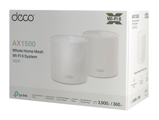 TP-LINK Home Mesh Wi-Fi System Deco X10, 1500Mbps AX1500, Ver. 1.0, 2τμχ
