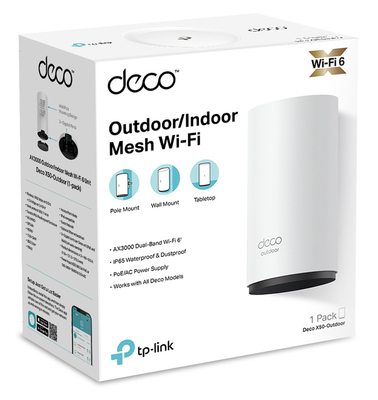 TP-LINK Whole Home Mesh Deco X50-Outdoor AX3000 Dual-Band Wi-Fi 6, Ver.1
