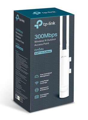 TP-LINK Wireless N Outdoor Access Point EAP110-OUTDOOR 300Mbps, Ver. 3.0