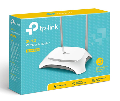 TP-LINK Wireless N Router TL-MR3420, 3G/4G, 300Mbps, Ver. 5.0