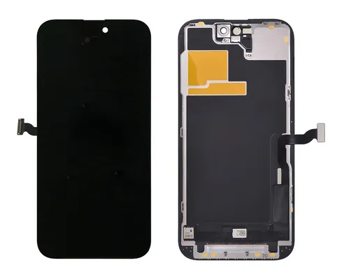 TW INCELL LCD για iPhone 14 Pro, camera-sensor ring, earmesh, μαύρη