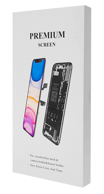 TW INCELL LCD ILCD-015 για iPhone Χ, camera-sensor ring, earmesh, μαύρη