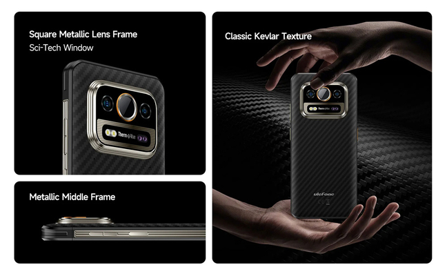 ULEFONE smartphone Armor 25T Pro, 6.78", 8/256GB, 5G, 6500mAh, IP68/IP69K/MIL-STD-810H, μαύρο