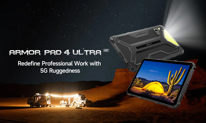 ULEFONE tablet Armor Pad 4 Ultra, 10.36", 8/256GB, 11800mAh, IP68/IP69K, 5G, μαύρο