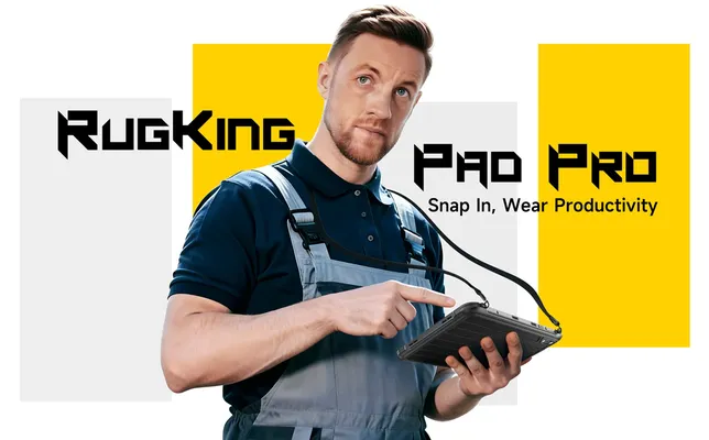 ULEFONE tablet RugKing Pad Pro, 8.68", 8/128GB, 7100mAh, IP68/IP69K/MIL-STD-810H, 4G, μαύρο