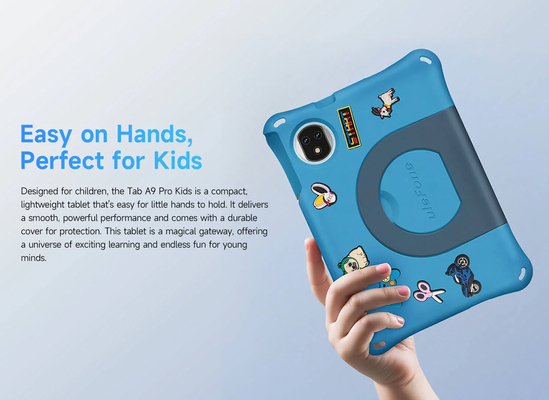 ULEFONE tablet Tab A9 Pro Kids, 8.68", 4/128GB, 4G, Android 15, 5040mAh, ροζ