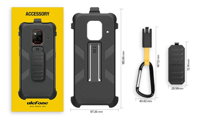 ULEFONE θήκη προστασίας για Power Armor 14, μαύρη